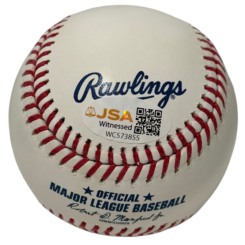 Bob Stanley Signed Autographed ROMLB Baseball w/ 2x AS JSA Witness COA