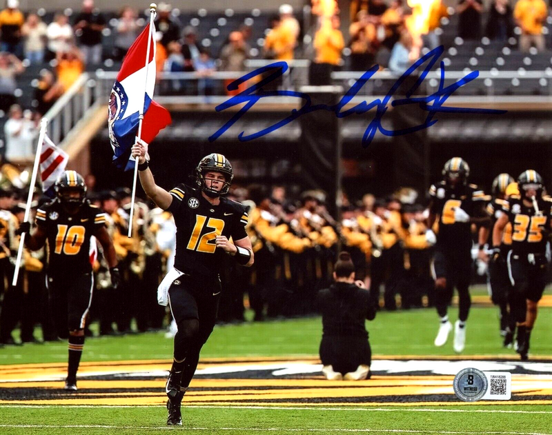 Brady Cook Signed Missouri Tigers 8x10 Photo Beckett Witness BAS COA #2
