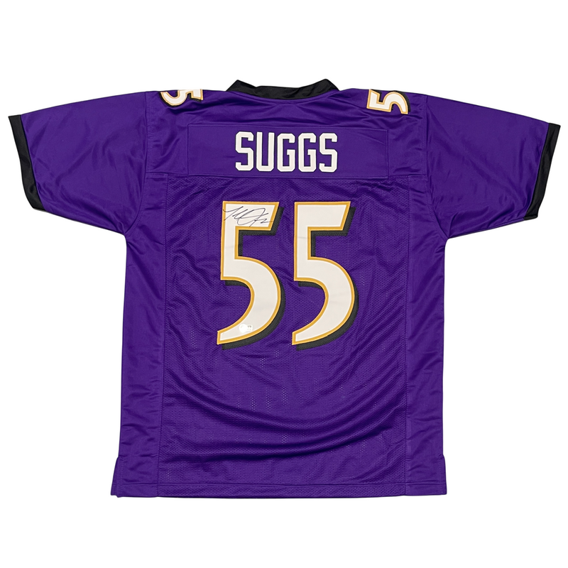 Terrell Suggs Signed Baltimore Ravens Custom Jersey Beckett Witness BAS COA