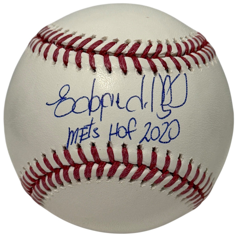 Edgardo Alfonzo Signed ROMLB Baseball w/ Mets HOF 2020 JSA Witness COA