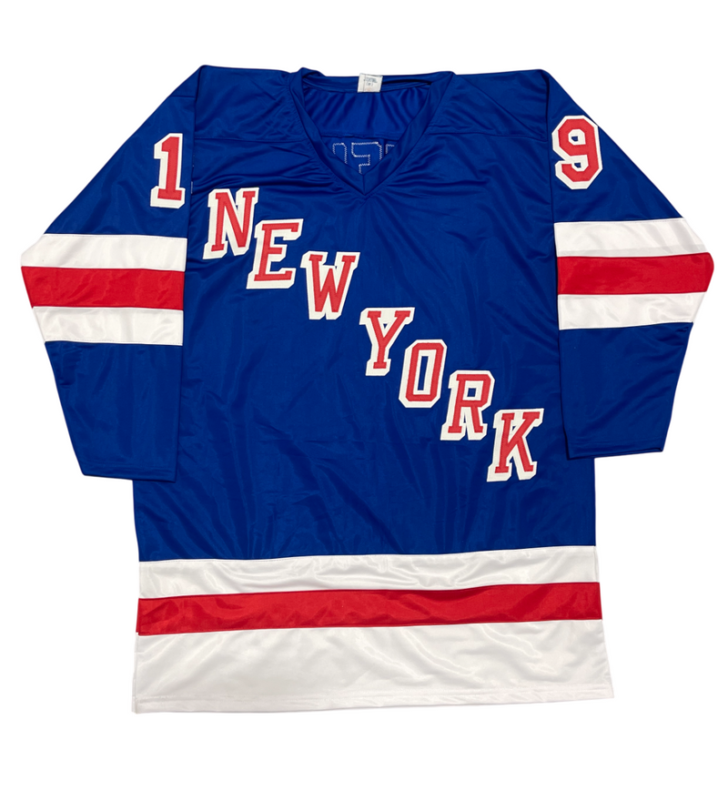 Jean Ratelle Signed New York Rangers Custom Jersey w/ HOF 85 Beckett Wit BAS COA