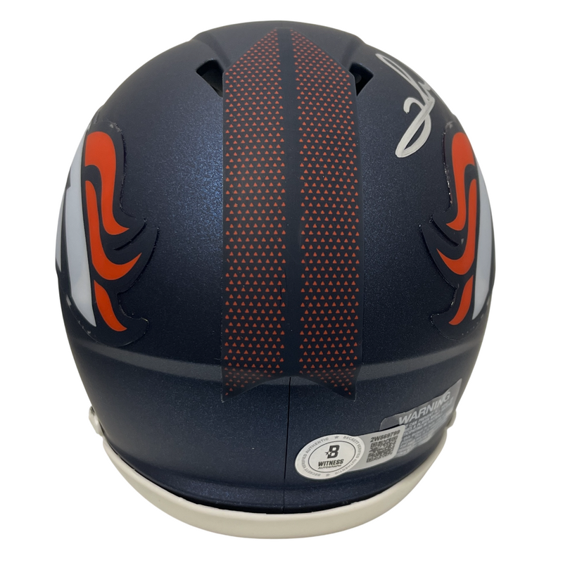 Clinton Portis Signed Auto Broncos Speed Mini Helmet Beckett Witness BAS COA