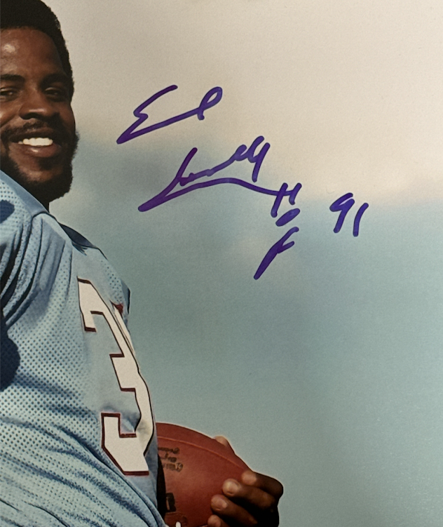 Earl Campbell Signed Houston Oilers 16x20 Photo W/ HOF 91 Ins JSA Witness COA