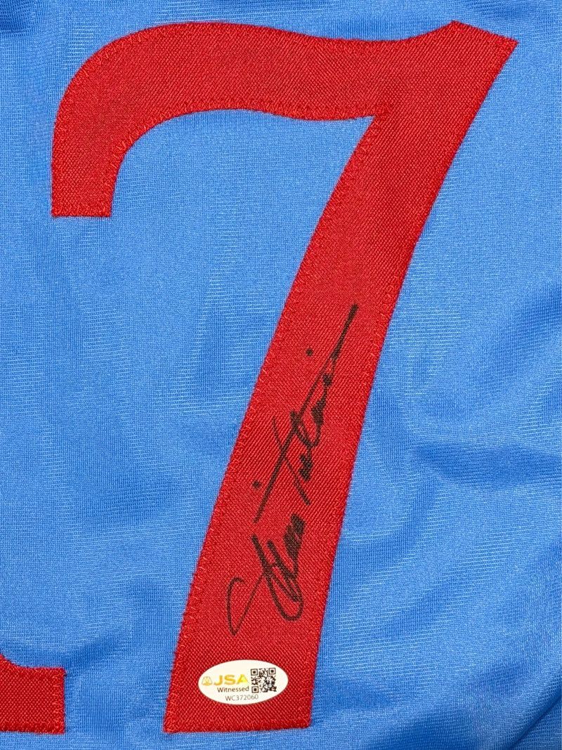 Ellis Valentine Signed Autographed Montreal Expos Custom Jersey JSA Witness COA