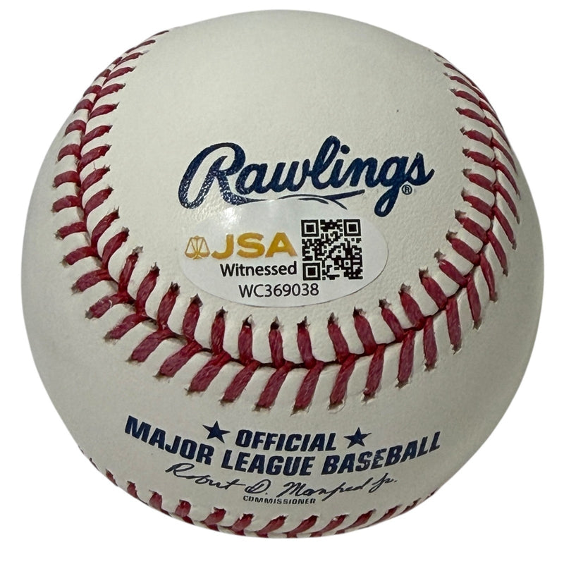 Bobby Ojeda Signed Autographed ROMLB Baseball w/ 86 WS Champs JSA Witness COA