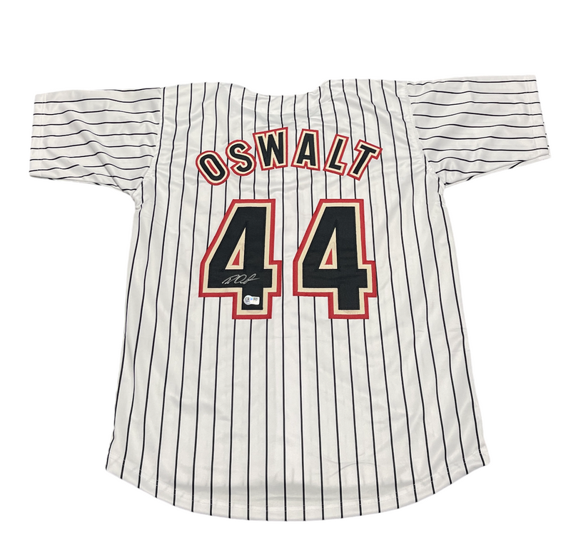 Roy Oswalt Signed Houston Astros Custom White Jersey Beckett Witness BAS COA