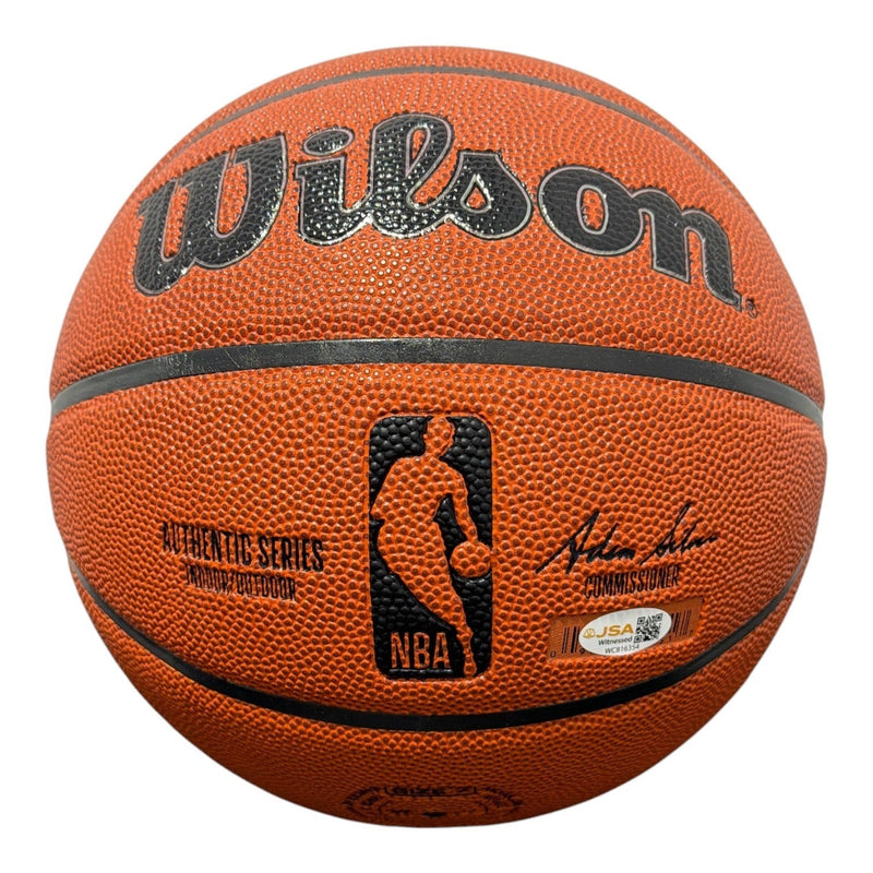 Bernard King Signed Wilson NBA Basketball w/ HOF + SC Ins JSA Witness COA