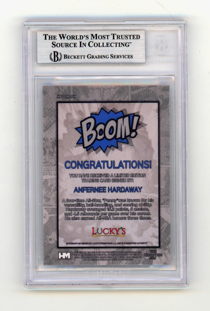 Anfernee Penny Hardaway 2024 Hits Memorabilia BOOM Silver Signed BGS BAS Auto