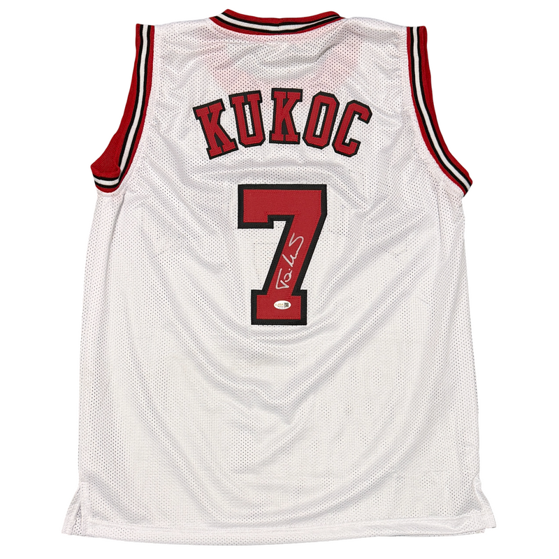 Toni Kukoc Signed Autographed Chicago Bulls Custom Jersey JSA Witness COA