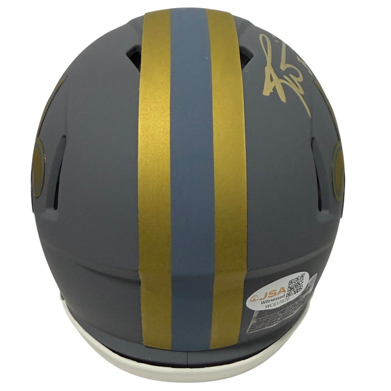 Ricky Williams Signed New Orleans Saints Slate Mini Helmet JSA Witness COA