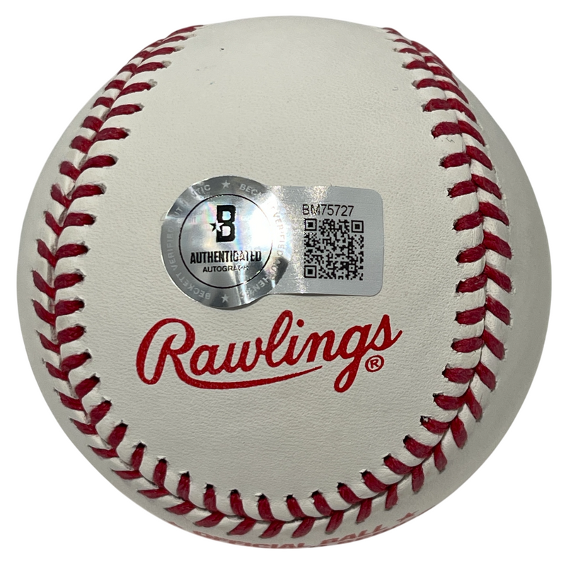 Jorge Posada Signed 1998 World Series ROMLB Baseball Beckett BAS COA Yankess