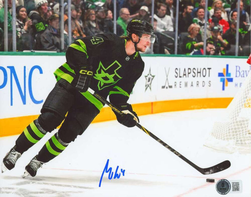 Miro Heiskanen Signed Dallas Stars 8x10 Photo  Beckett Witness BAS COA #4