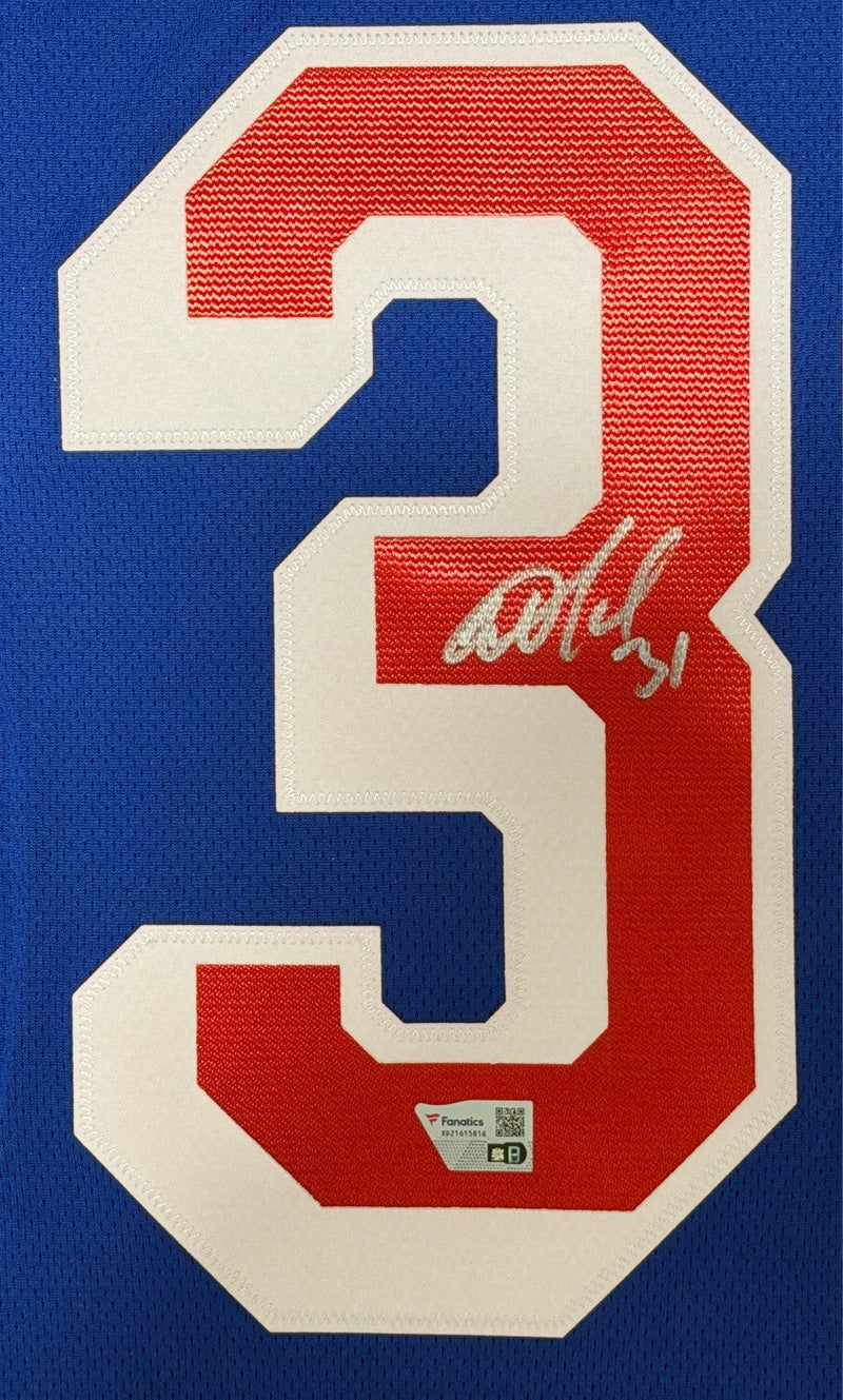 Igor Shesterkin Signed New York Rangers Blue Fanatics Jersey FANATICS COA
