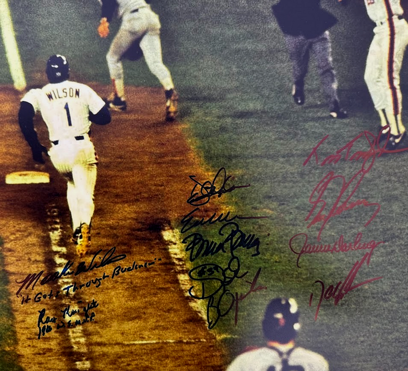 New York Mets 1986 World Series 23 Auto Team Signed 16x20 Photo w/ Insc. JSA COA