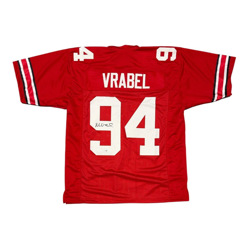 Mike Vrabel Signed Ohio State Buckeyes Custom Jersey JSA Witness COA