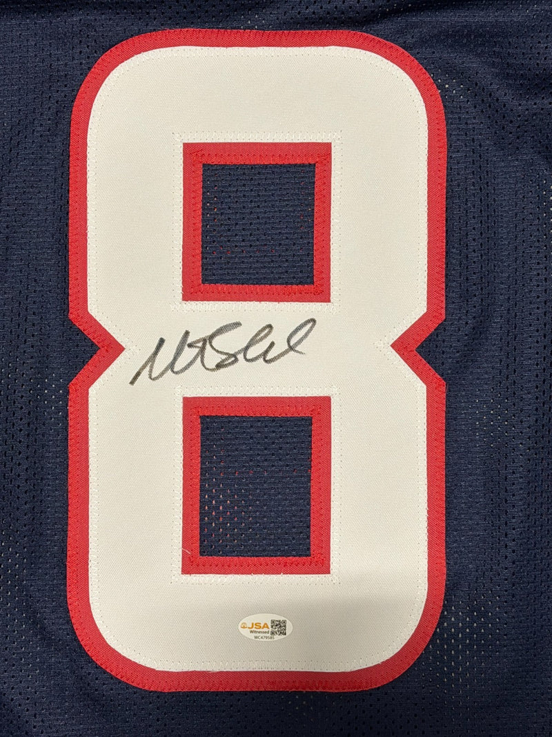 Matt Schaub Signed Houston Texans Custom Jersey JSA Witness COA