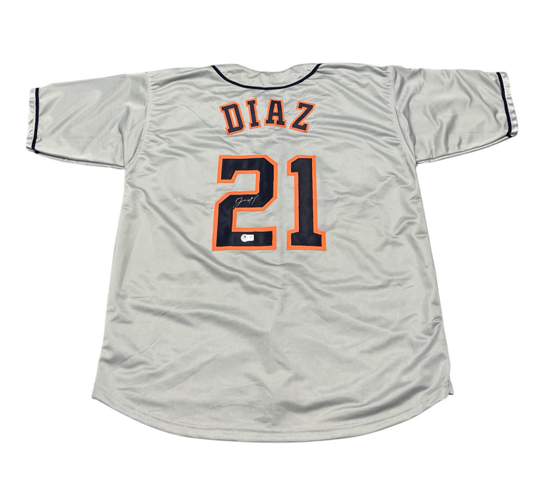 Yainer Diaz Signed Houston Astros Custom Jersey Beckett Witness BAS COA