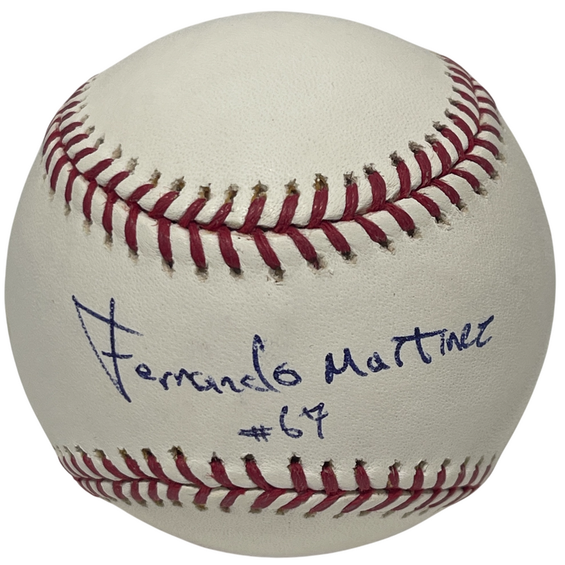 Fernando Martinez Full Name Signed Autographed ROMLB Baseball NY Mets LSCM COA