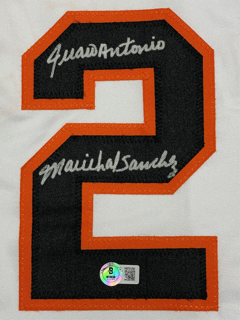 Juan Marichal FULL NAME Signed Giants Custom White Jersey Beckett Wit BAS COA
