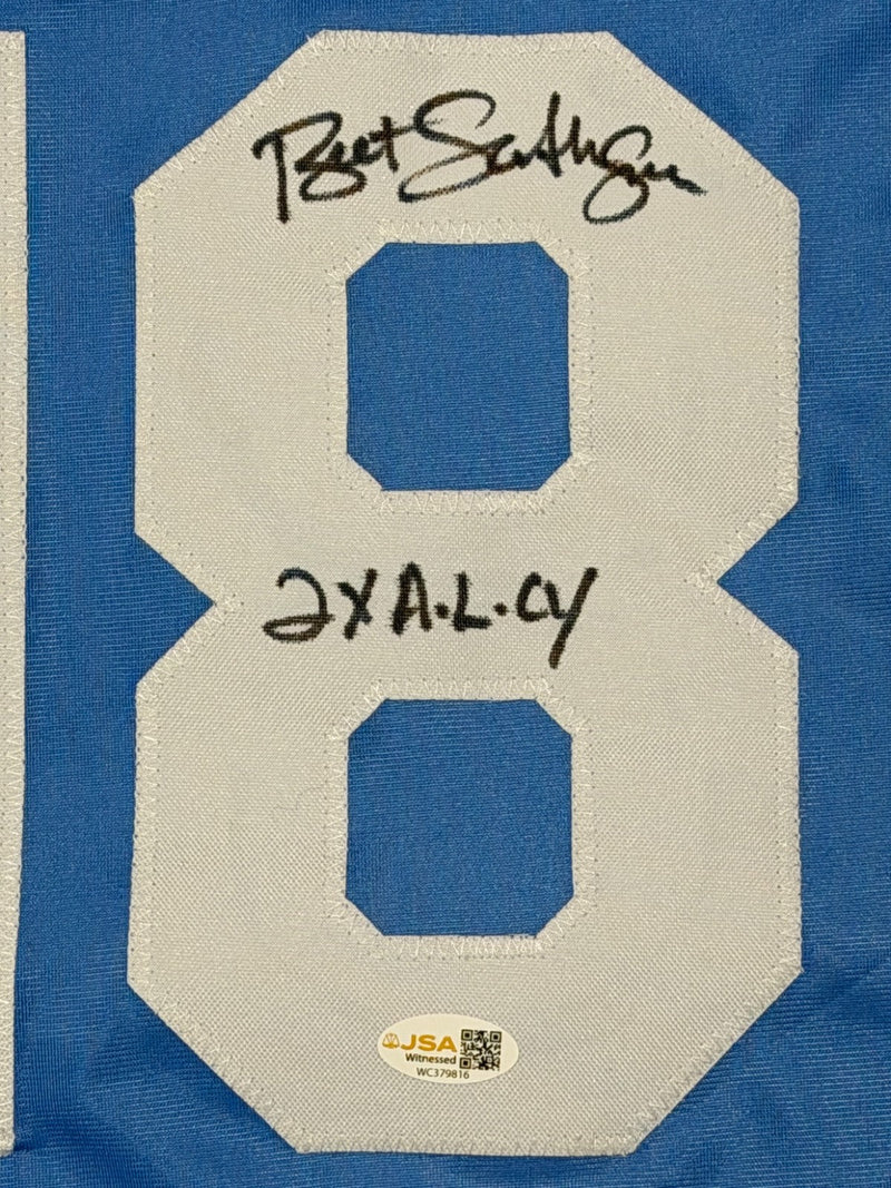 Bret Saberhagen Signed Royals Custom Jersey w/ 2x AL CY JSA Witness COA
