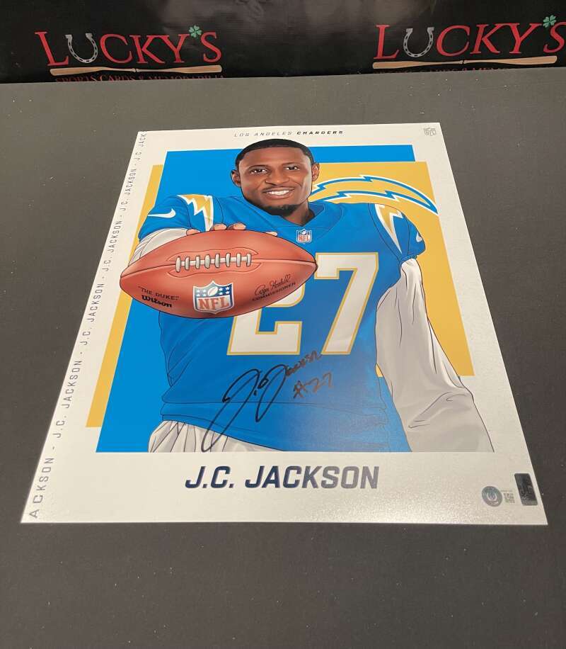 JC Jackson Signed Auto Autographed 16x20 Photo BAS COA Los Angeles Chargers B