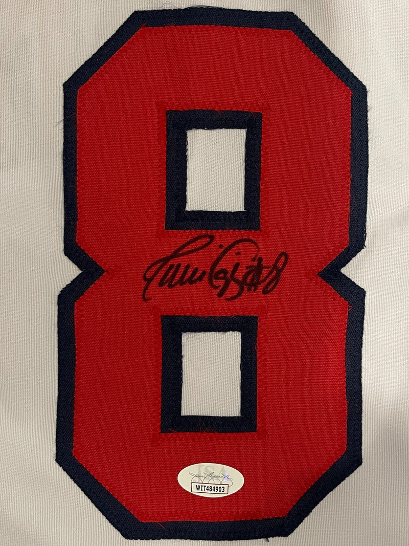 Javier Lopez Signed Auto Autographed Atlanta Braves Jersey JSA COA