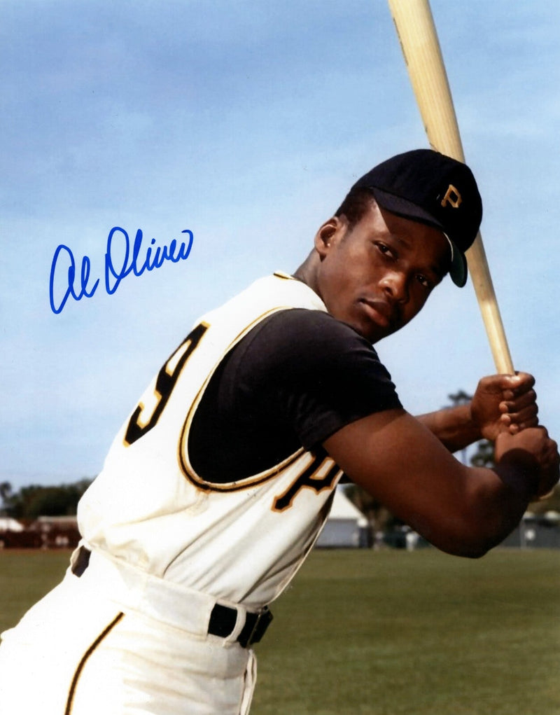 Al Oliver Signed Autographed Pittsburgh Pirates 8x10 Photo LSCM COA #2