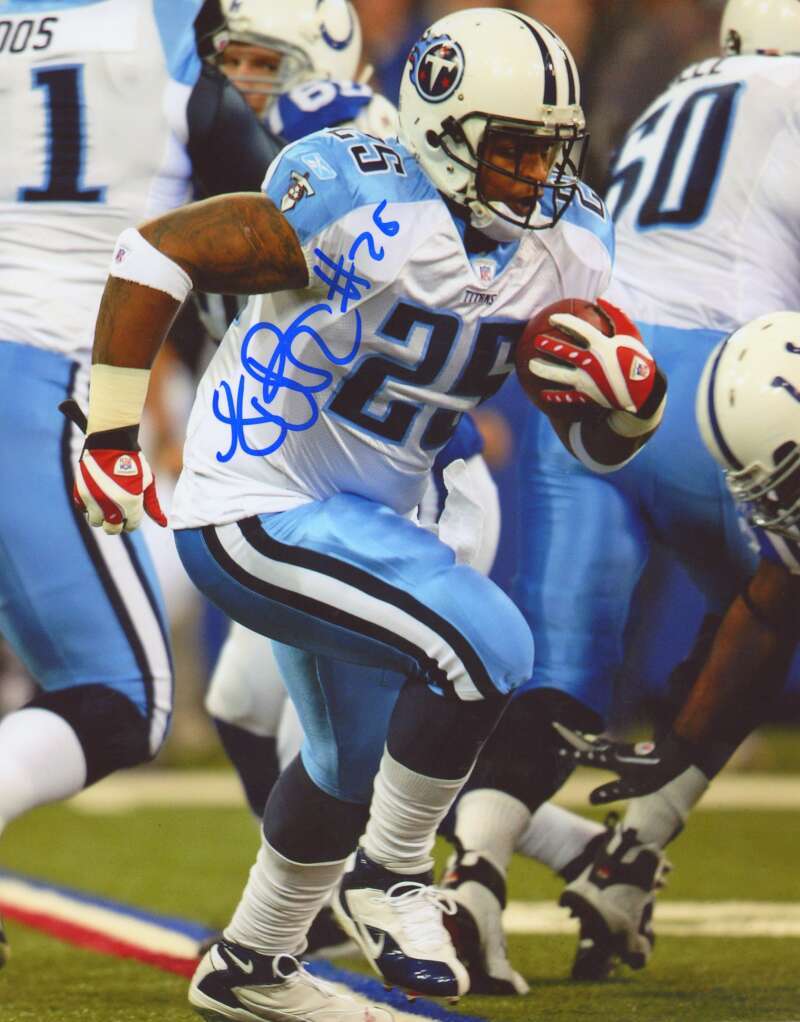 LenDale White Signed Autographed Tennessee Titans 8x10 Photo LSCM COA #3