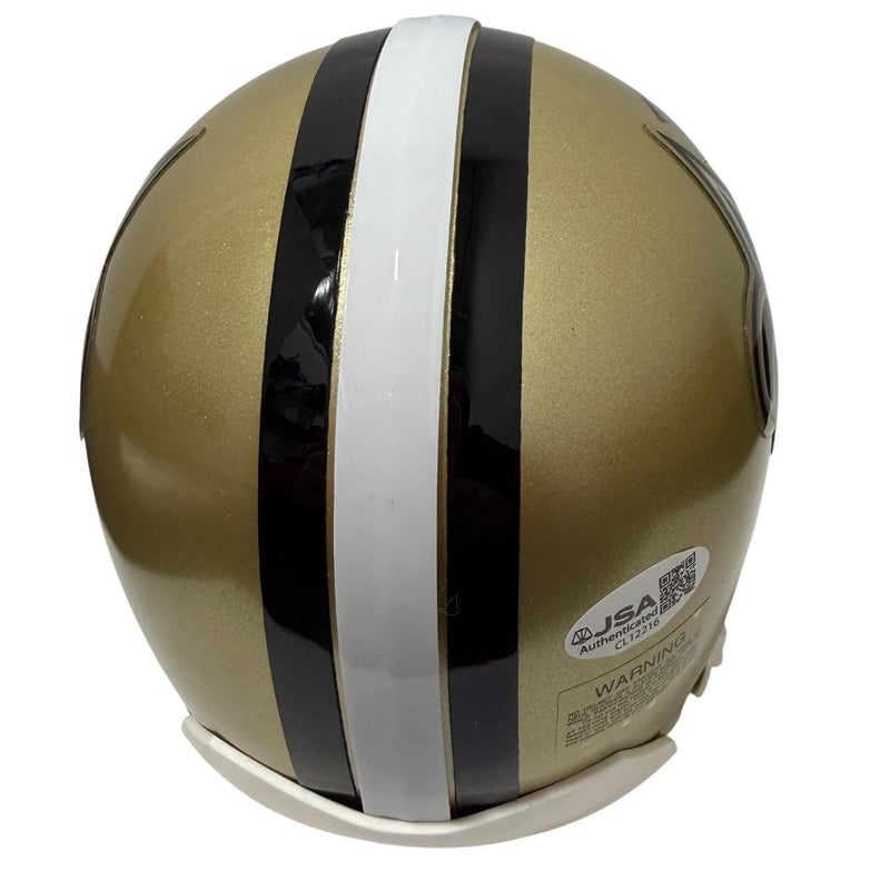 Drew Brees Signed Autographed New Orleans Saints VSR4 Mini Helmet JSA COA