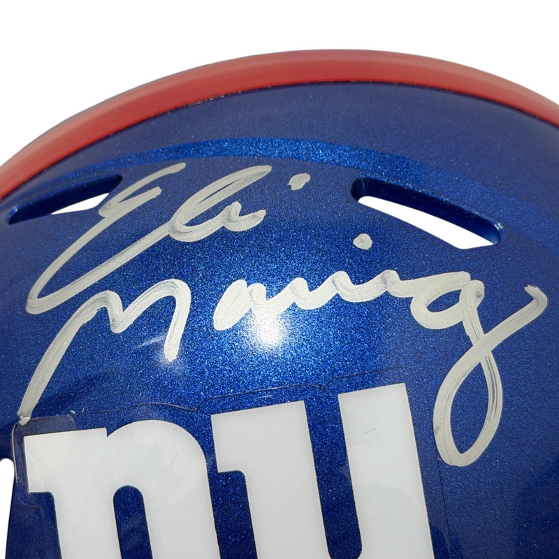 Eli Manning Signed Autographed New York Giants Speed Mini Helmet FANATICS COA