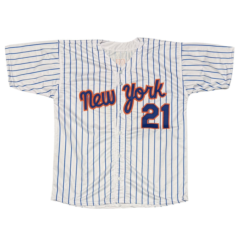 Cleon Jones Signed New York Mets Custom Jersey w/ Last Out & 69 WSC JSA Wit COA