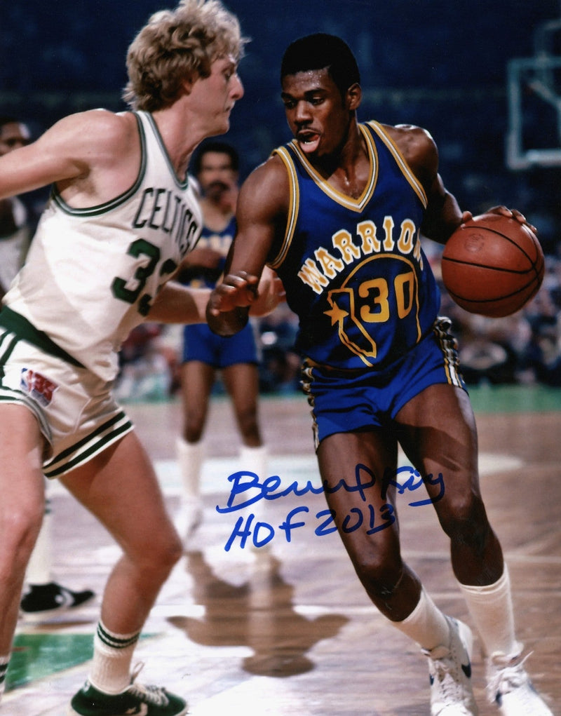 Bernard King Signed Golden State Warriors 8x10 Photo w/ HOF 13 LSCM COA #19