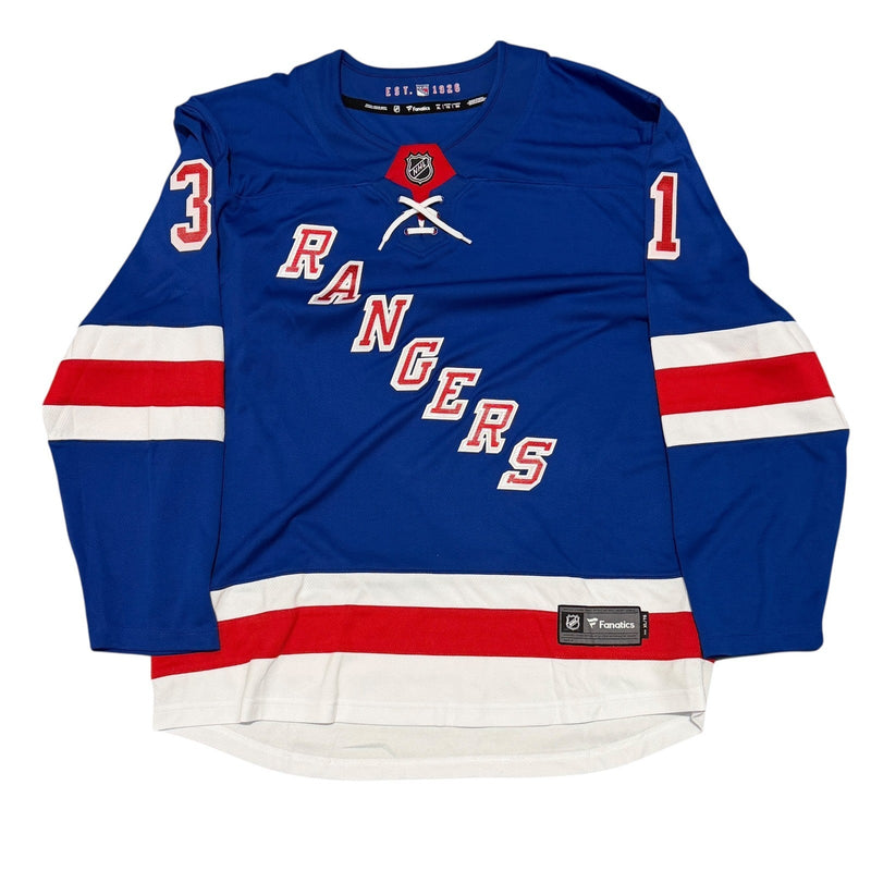Igor Shesterkin Signed New York Rangers Blue Fanatics Jersey FANATICS COA