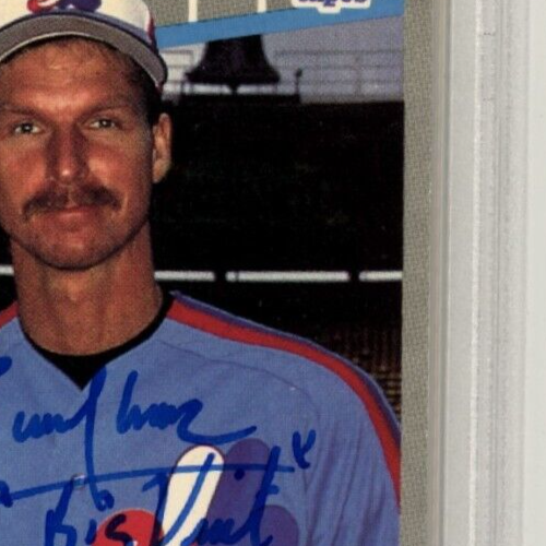 Randy Johnson 1989 Fleer #381 Marlboro Green RC w/ Insc Signed PSA DNA 10 Auto