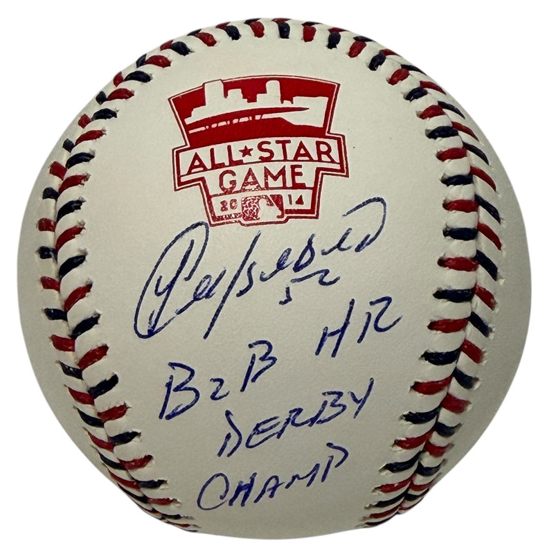 Yoenis Cespedes Signed 2014 All Star Baseball w/ B2B HR Derby Champ JSA W COA