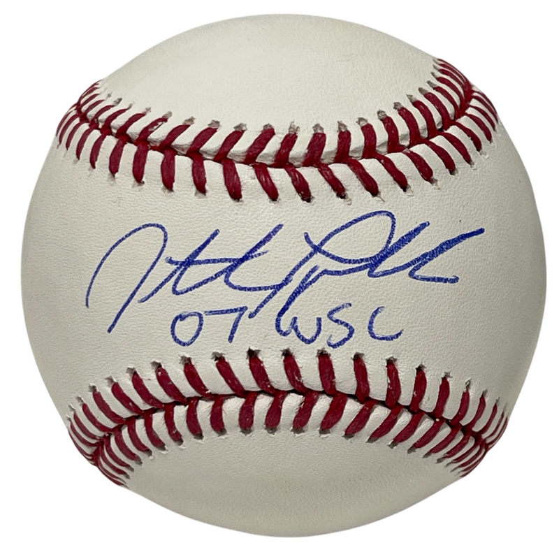 Jonathan Papelbon Signed ROMLB Baseball w/ 07 WSC Insc Beckett Witness BAS COA