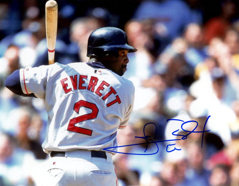 Carl Everett Signed Autographed Boston Red Sox 8x10 Photo LSCM COA