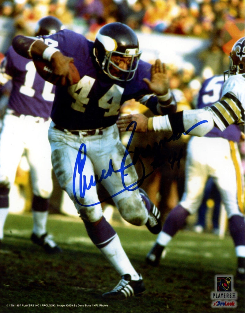 Chuck Foreman Signed Autographed Minnesota Vikings 8x10 Photo LSCM COA