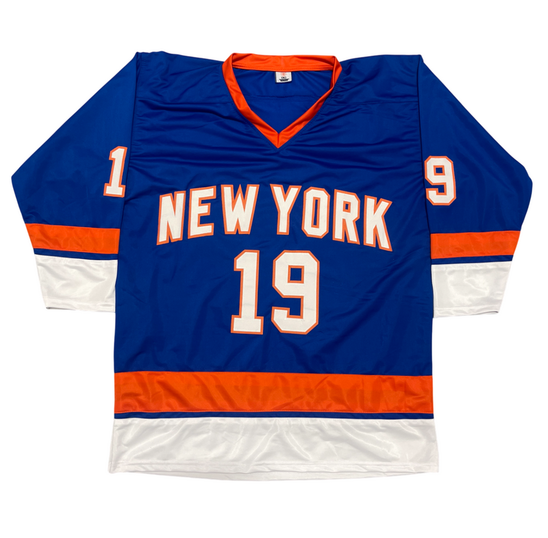 Bryan Trottier Signed NY Islanders Custom Jersey w/ HOF 97 Beckett W BAS COA