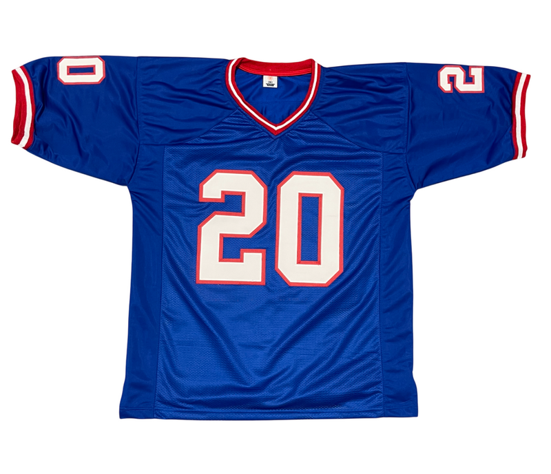 Joe Morris Signed New York Giants Custom Jersey w SB XXI Champ Beckett W BAS COA