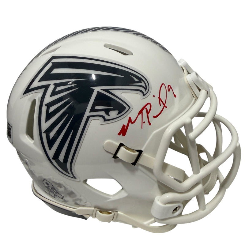 Michael Penix Signed Atlanta Falcons Salute 24 Mini Helmet Beckett Wit BAS COA