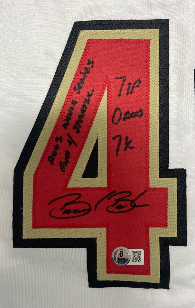 Brandon Backe Signed Houston Astros Custom Jersey w/ Insc Beckett Wit BAS COA