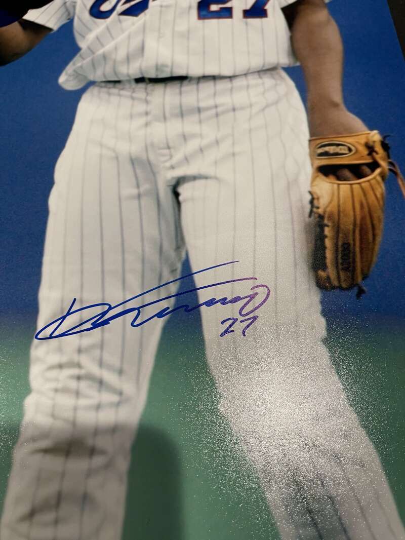 Vladimir Guerrero Jr & Sr Dual Signed Auto 16x20 Photo PSA COA USA SM COA RARE