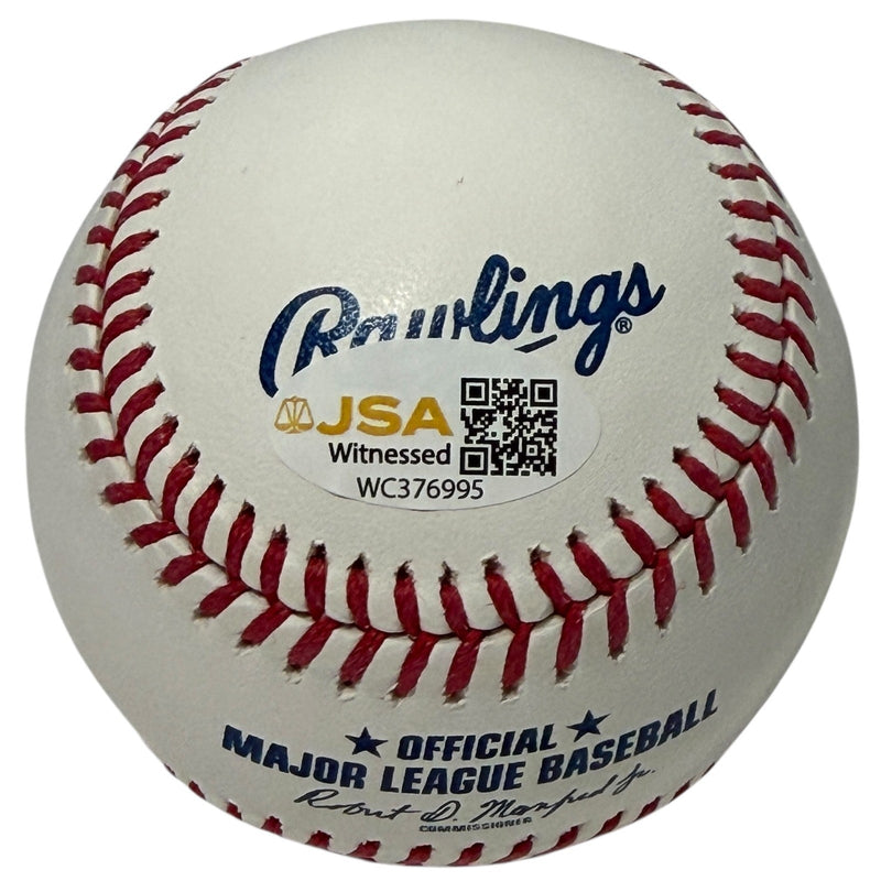 Jonah Tong Signed ROMLB Baseball w/ The Canadian Cannon JSA Witness COA