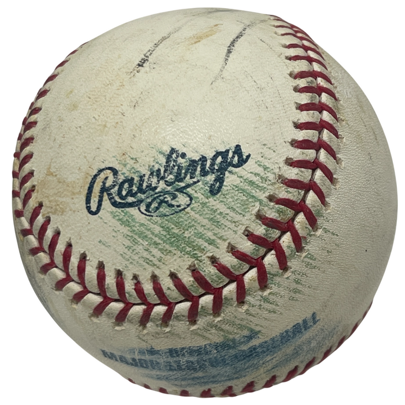 Joakim Soria Signed Game Used Debut ROMLB Baseball w/ MLB April 4 2007 LSCM COA
