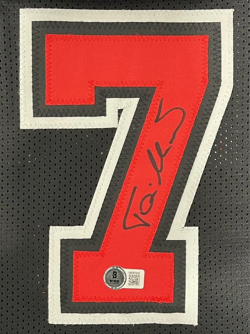 Toni Kukoc Signed Chicago Bulls Custom Jersey Beckett Witness BAS COA