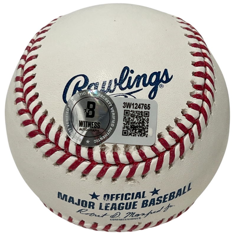 Darold Knowles Signed ROMLB Baseball w/ 1973 WS Inscs Beckett Witness BAS COA