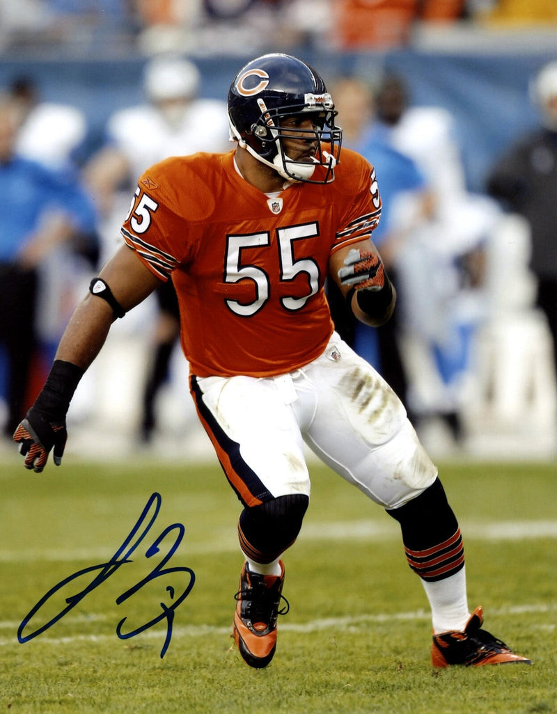 Lance Briggs Signed Autographed Chicago Bears 8x10 Photo LSCM COA #1