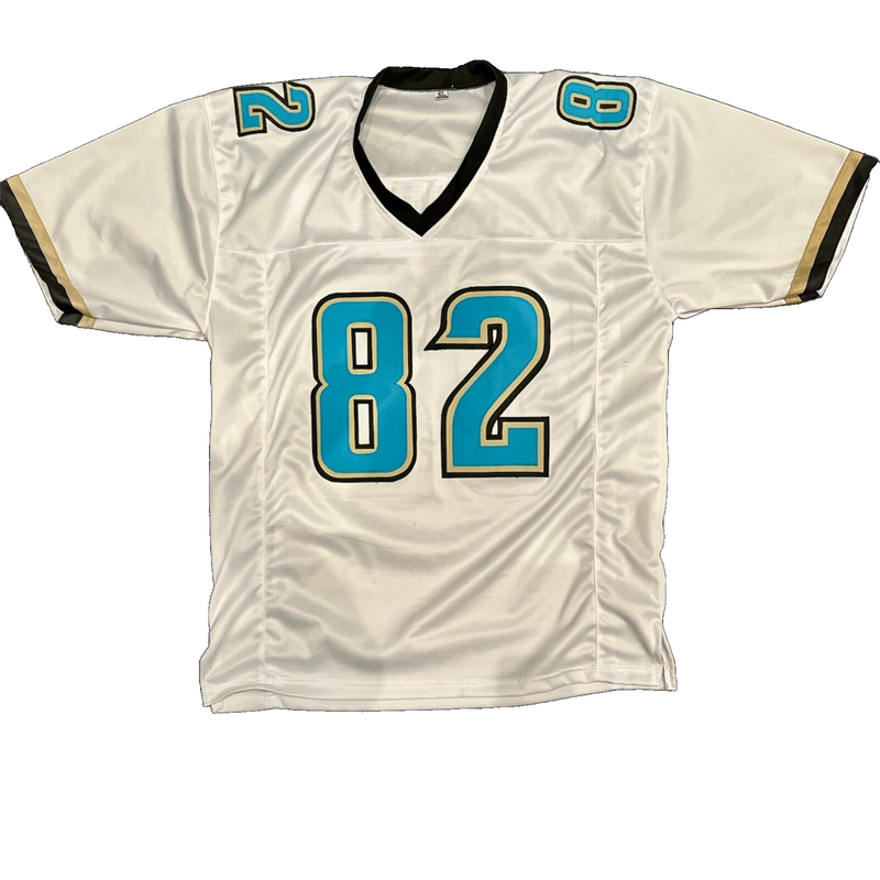 Jimmy Smith Signed Jaguars Custom Jersey w/ 2 Ins Beckett Witness BAS COA