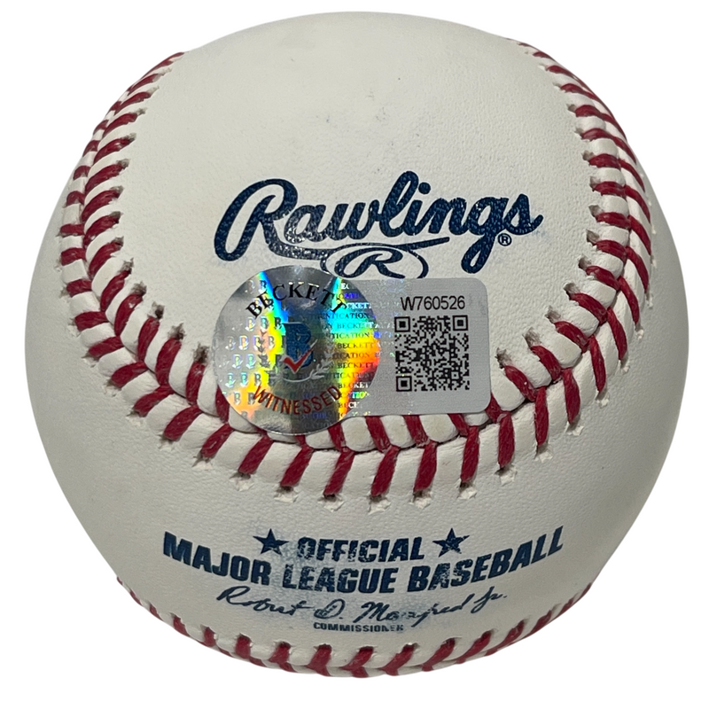 Shane Bieber Signed ROMLB Baseball w/ 2020 AL CY Young + TC Beckett BAS COA
